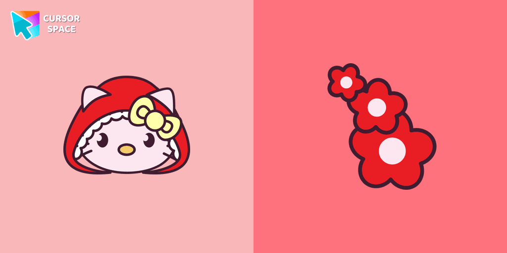 Red Riding Hood Hello Kitty cursor